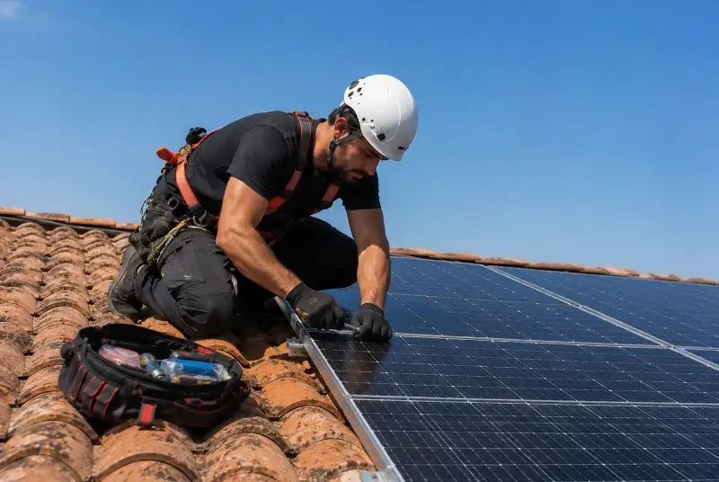 Maintenance et monitoring de panneaux solaires à Saint-Gervais-sur-Roubion